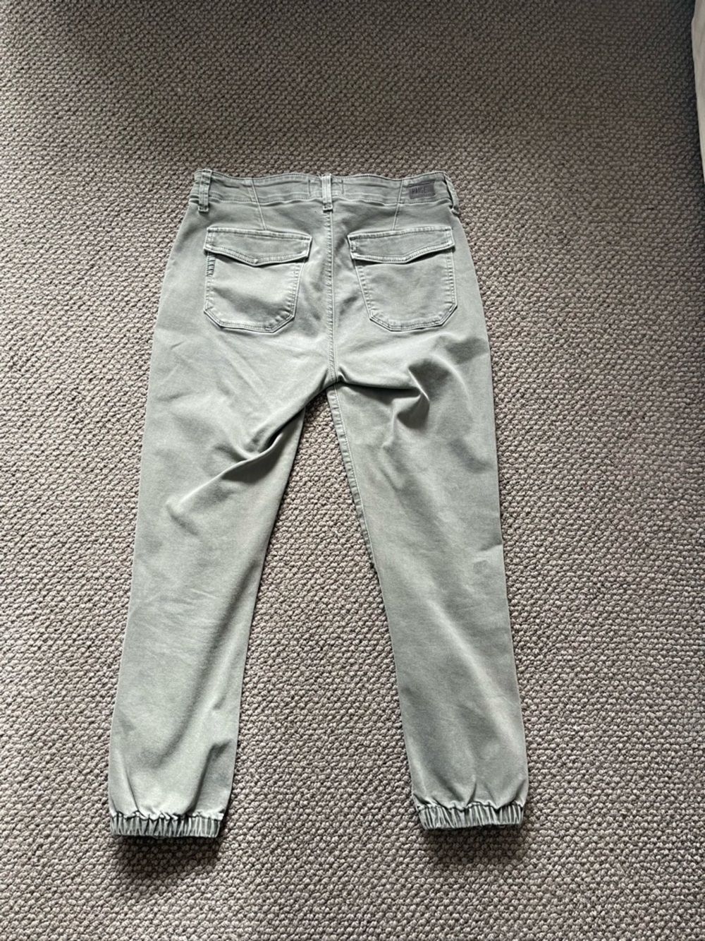 PAIGE Olive Green Boyfriend Jogger Jeans